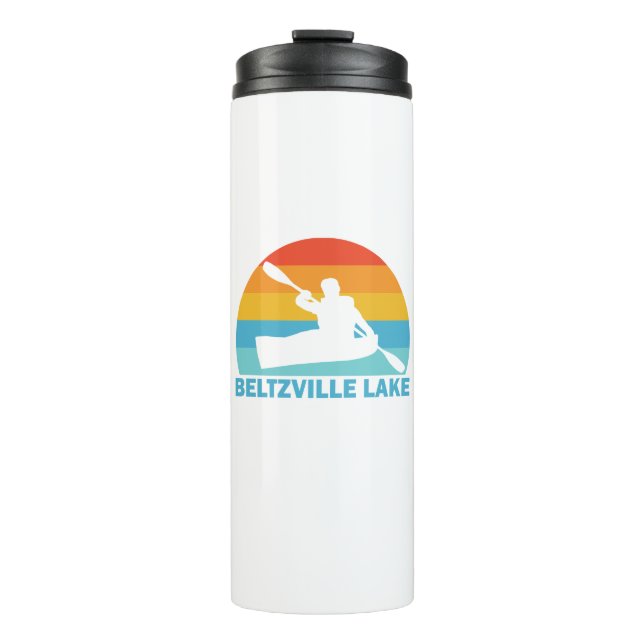 Beltzville Lake Pennsylvania Kayak Thermal Tumbler (Front)
