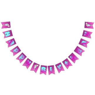 Beluga Boo Happy Birthday Bunting Banner~Beluagify