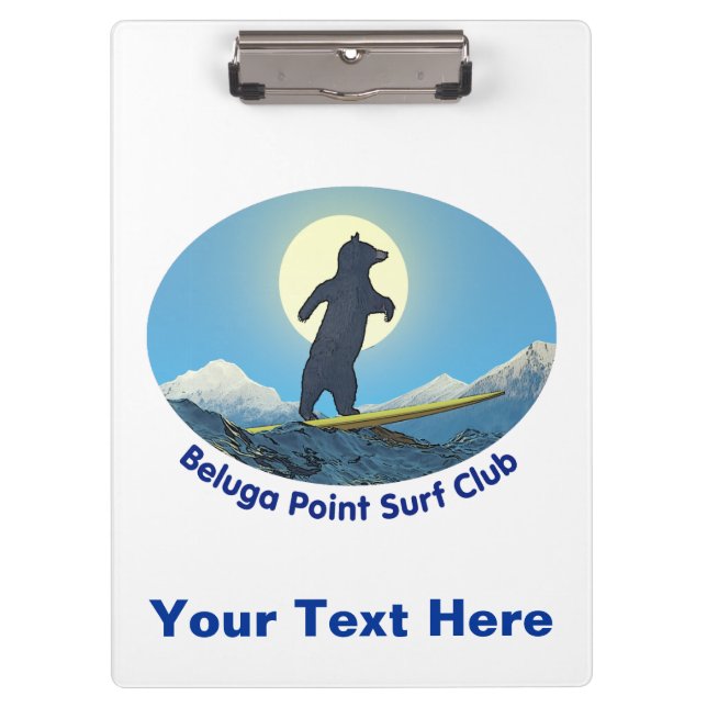 Beluga Point Surf Club Clipboard (Front)