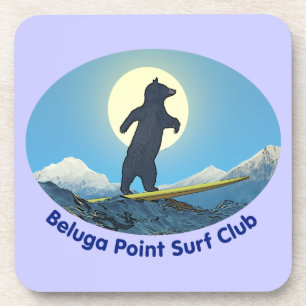 Beluga Point Surf Club Coaster