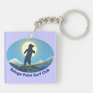 Beluga Point Surf Club Key Ring