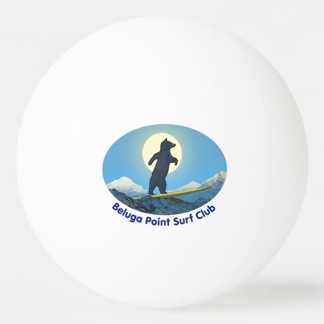 Beluga Point Surf Club Ping Pong Ball (Front)