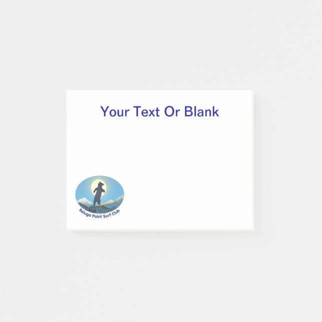 Beluga Point Surf Club Post-it Notes (Front)