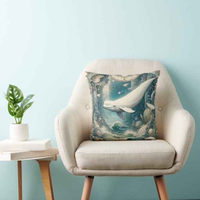 Beluga Whale 1 Cushion (Chair)