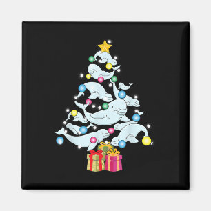 Beluga Whale Christmas Tree Whales Christmas Magnet