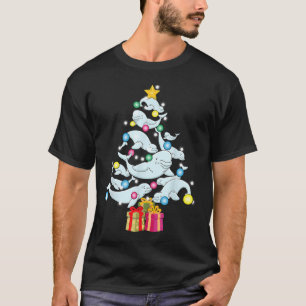 Beluga Whale Christmas Tree Whales Christmas T-Shirt