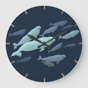 Beluga Whale Clock Beluga Whale Decor Whale Gifts