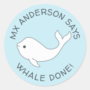 Beluga Whale Done Stickers