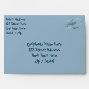 Beluga Whale Greeting Card Envelopes Personalised