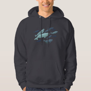 Beluga Whale Hoodie Unisex Cute Whale Art Shirts