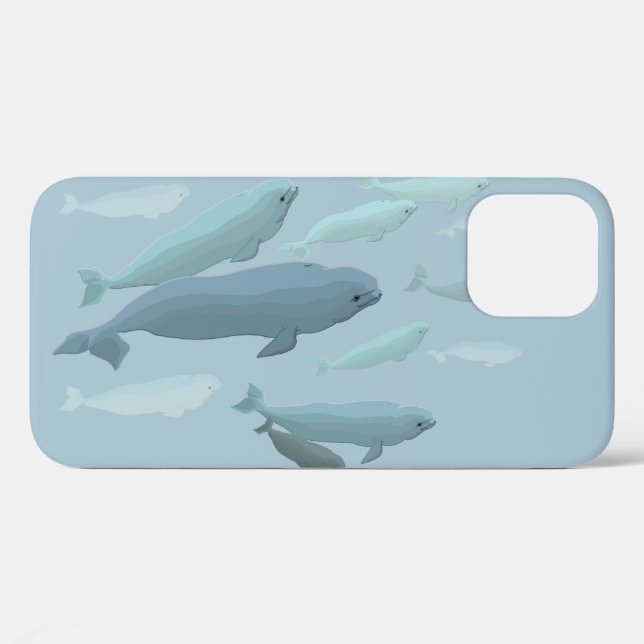 Beluga Whale iPhone 3 Case Whale Art Case (Back (Horizontal))