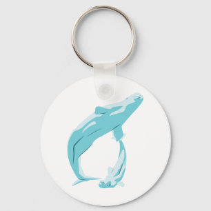 Beluga Whale Key Ring