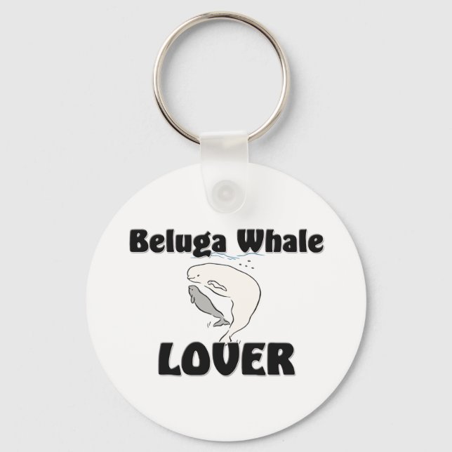 Beluga Whale Lover Key Ring (Front)