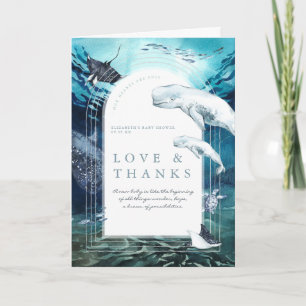 Beluga Whale Ocean   Baby Shower Thank You