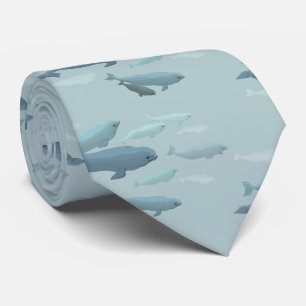 Beluga Whale Ties & Gifts Blue Whale Wildlife Ties