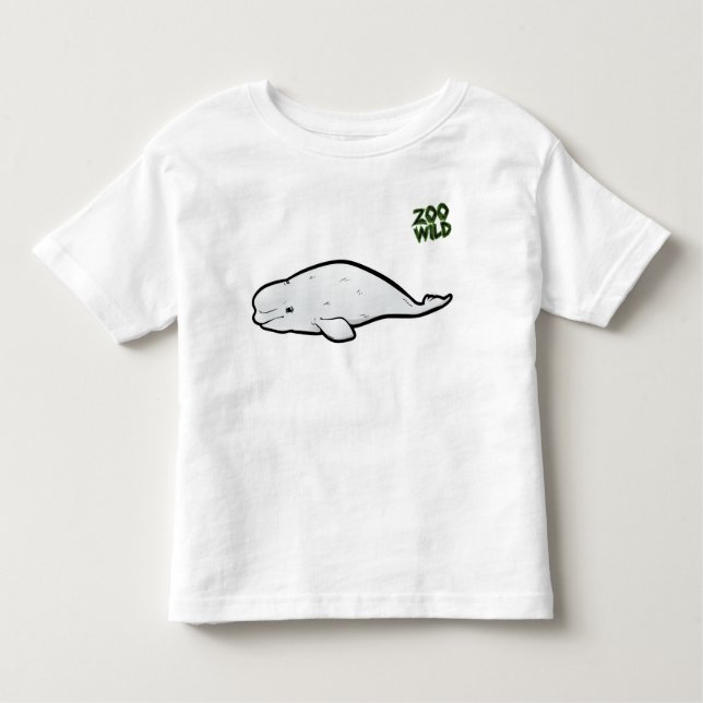 Beluga Whale Toddler T-Shirt (Front)