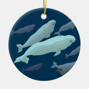Beluga Whales Ornament Personalised Whale Ornament