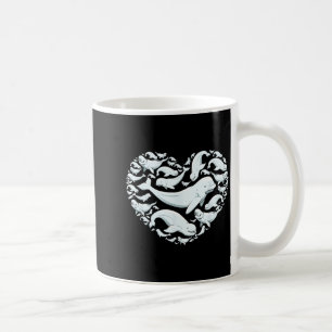 Beluga Whales Valentine Days For Kids Boy Girl Men Coffee Mug