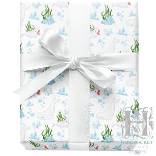 Beluga Whales Wrapping Paper