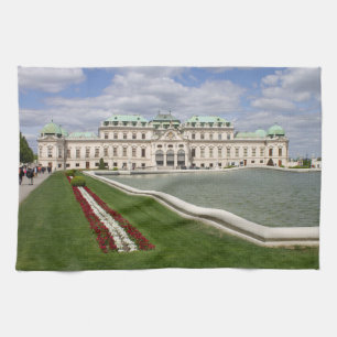 Belvedere Castle, Vienna Austria Tea Towel