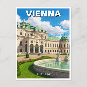 Belvedere Vienna Austria Travel Postcard