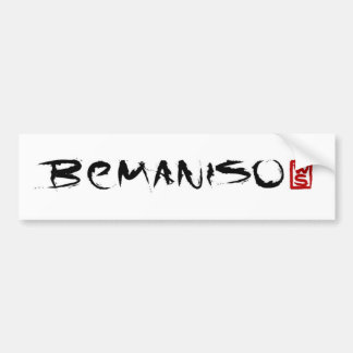 #bemaniso stickit bumper sticker