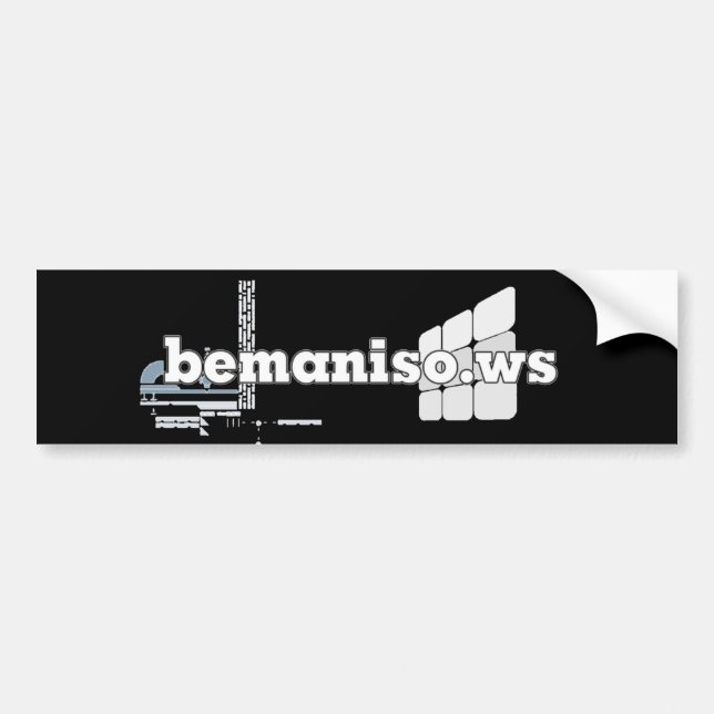 #bemaniso stickit bumper sticker (Front)