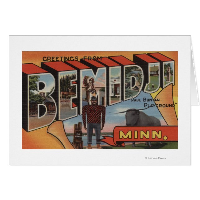 Bemidji, Minnesota - Large Letter Scenes (Front Horizontal)