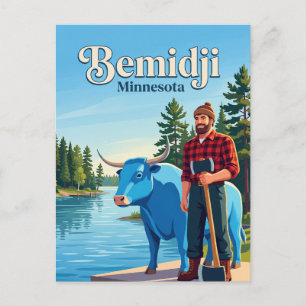 Bemidji Paul Bunyan Minnesota Postcard