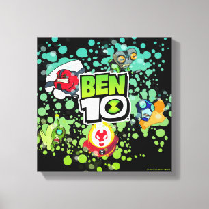 Ben 10 Alien Forms Bubble Graphic Canvas Print