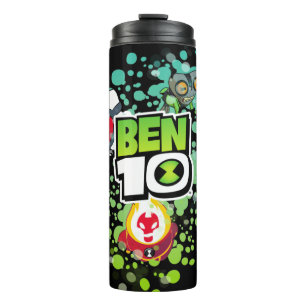 Ben 10 Alien Forms Bubble Graphic Thermal Tumbler