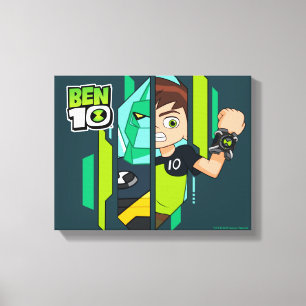Ben 10 Diamondhead DNA Transformation Canvas Print