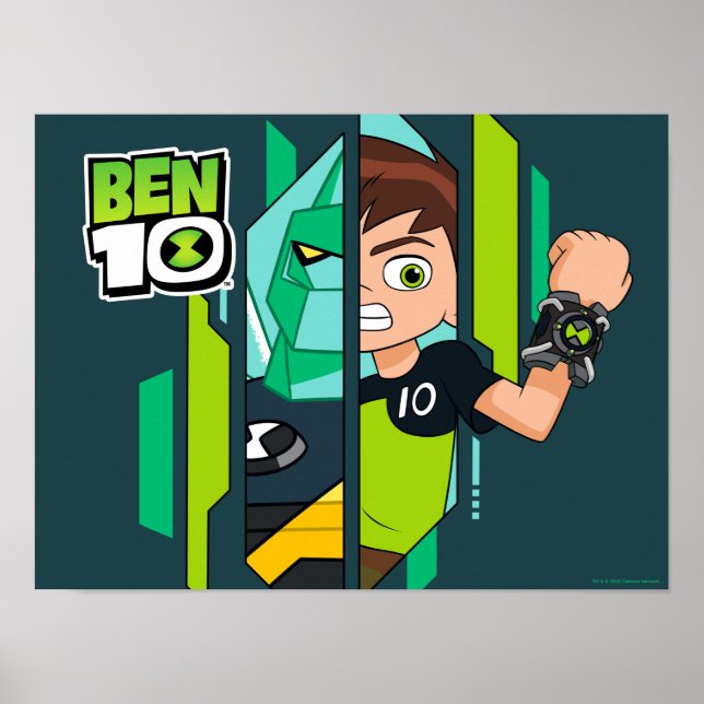 Ben 10 Diamondhead DNA Transformation Poster (Front)