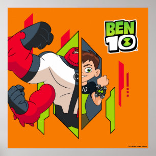 Ben 10 Four Arms DNA Transformation Poster