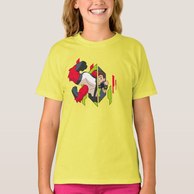 Ben 10 Four Arms DNA Transformation T-Shirt (Front)
