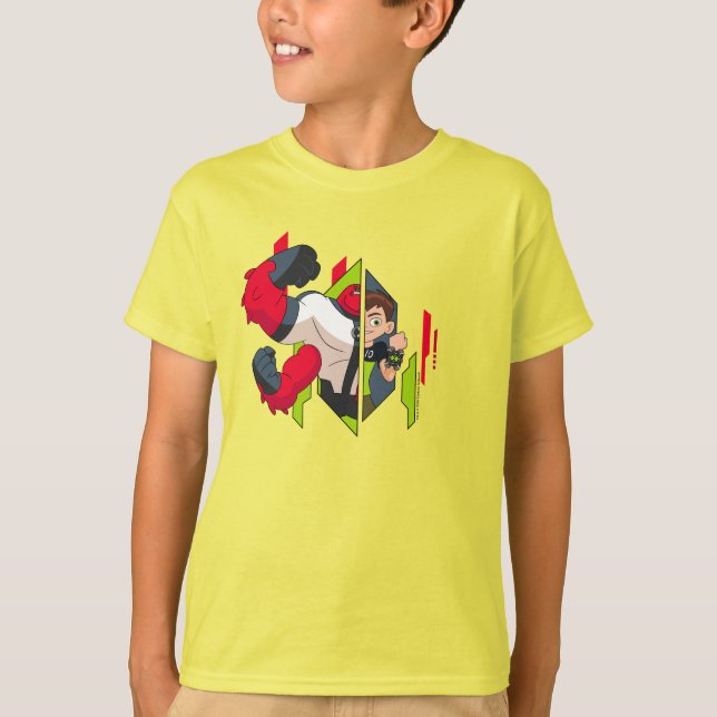 Ben 10 Four Arms DNA Transformation T-Shirt (Front)
