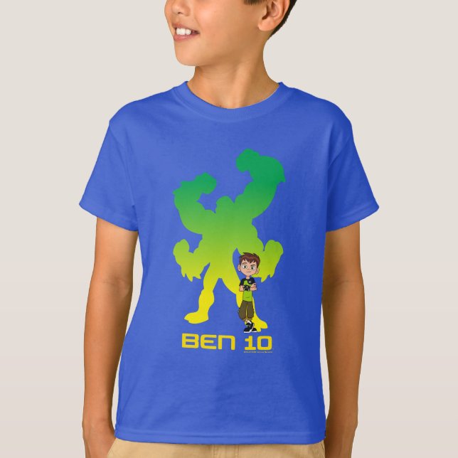 Ben 10 & Four Arms Shadow T-Shirt (Front)