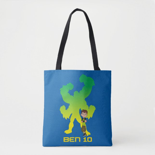 Ben 10 & Four Arms Shadow Tote Bag (Front)