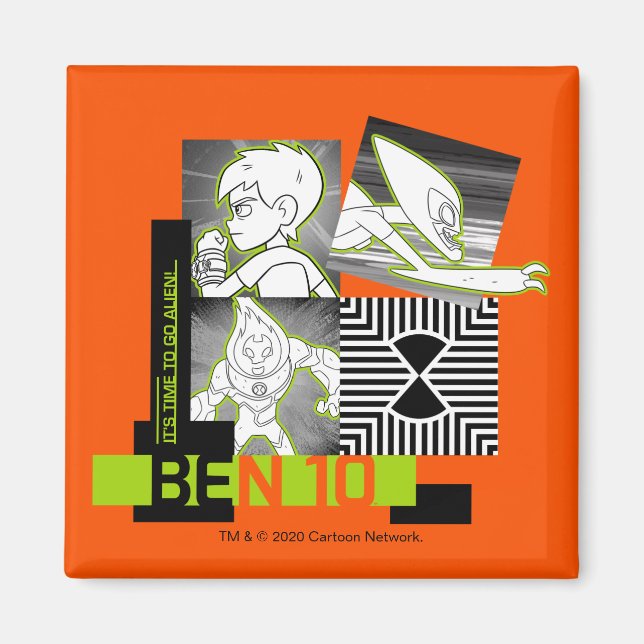 Ben 10 - It's Time To Go Alien Magnet (Front)