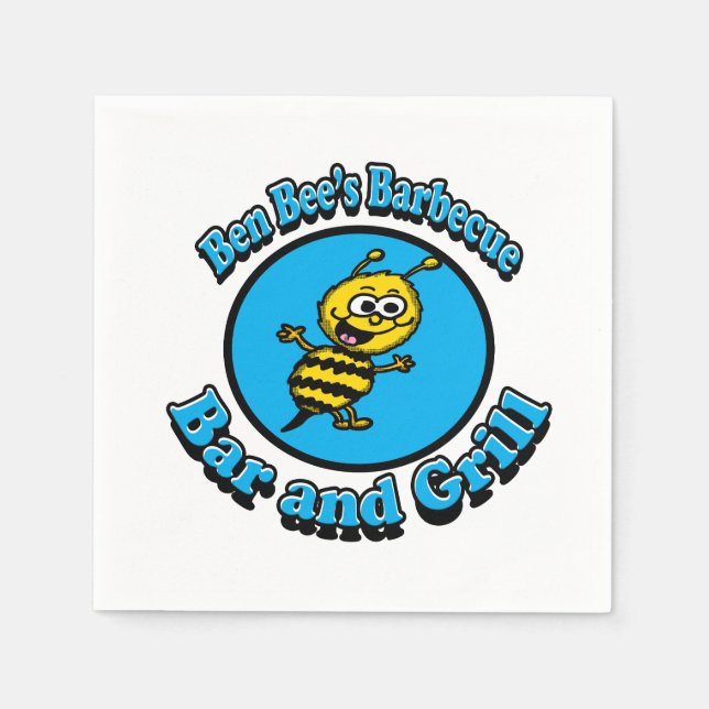  Ben Bees BBQ Bar and Grill Napkin (Front)