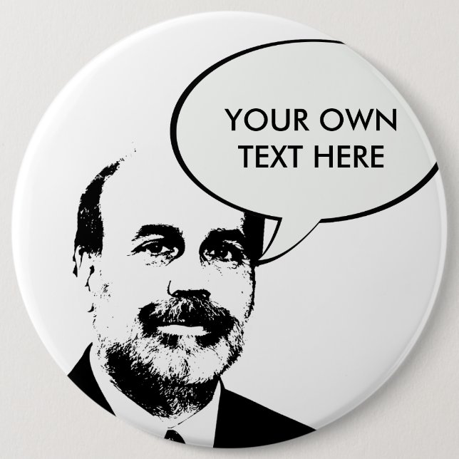 Ben Bernanke 6 Cm Round Badge (Front)