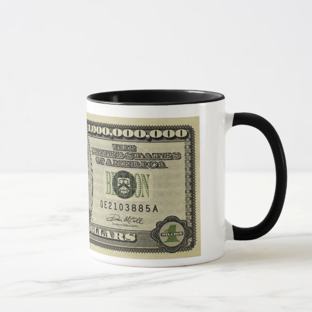 Ben Bernanke Billion Dollar Bill Mugs (Right)