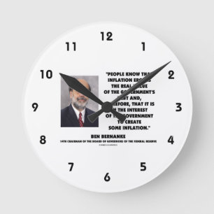 Ben Bernanke Inflation Erodes Real Value Govt Debt Round Clock