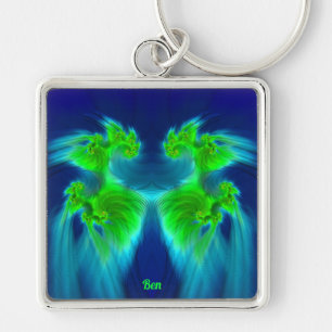 BEN ~ Blue Green MIST ~ Key Ring