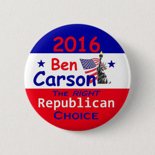Ben CARSON 2016 6 Cm Round Badge