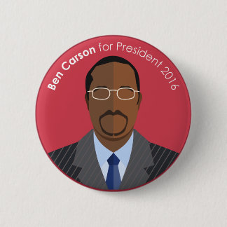 Ben Carson 2016 for president custom button