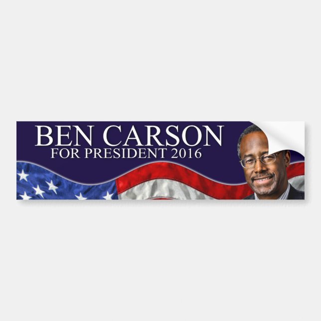 Ben Carson for President 2016 Bumper Sticker (Front)