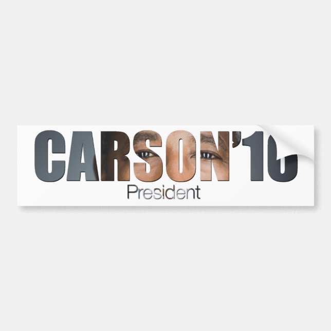 Ben Carson for President Bumper Sticker (Front)