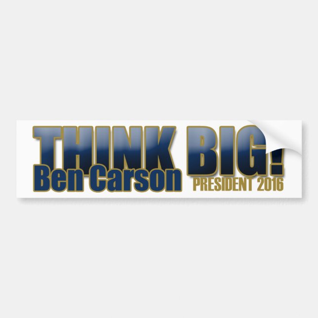 Ben Carson for President Bumper Sticker (Front)