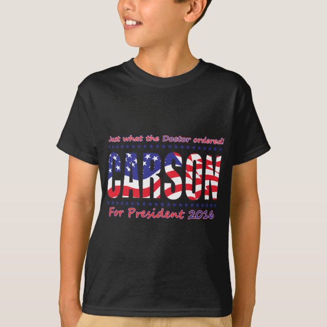 Ben Carson For President T-Shirt (Front)